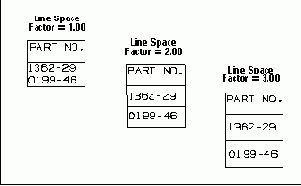  Line Space Factor -    