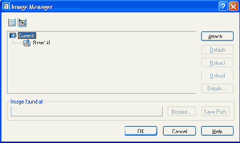 Диалоговое окно Image Manager (форма дерева)