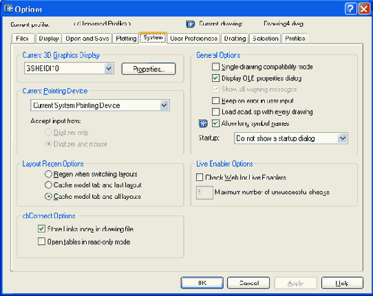  Options  System